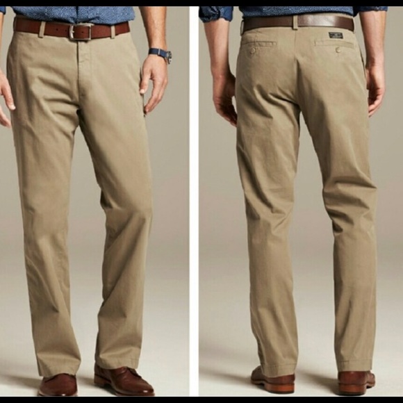 Mens Banana Republic Boot Cut Chinos 